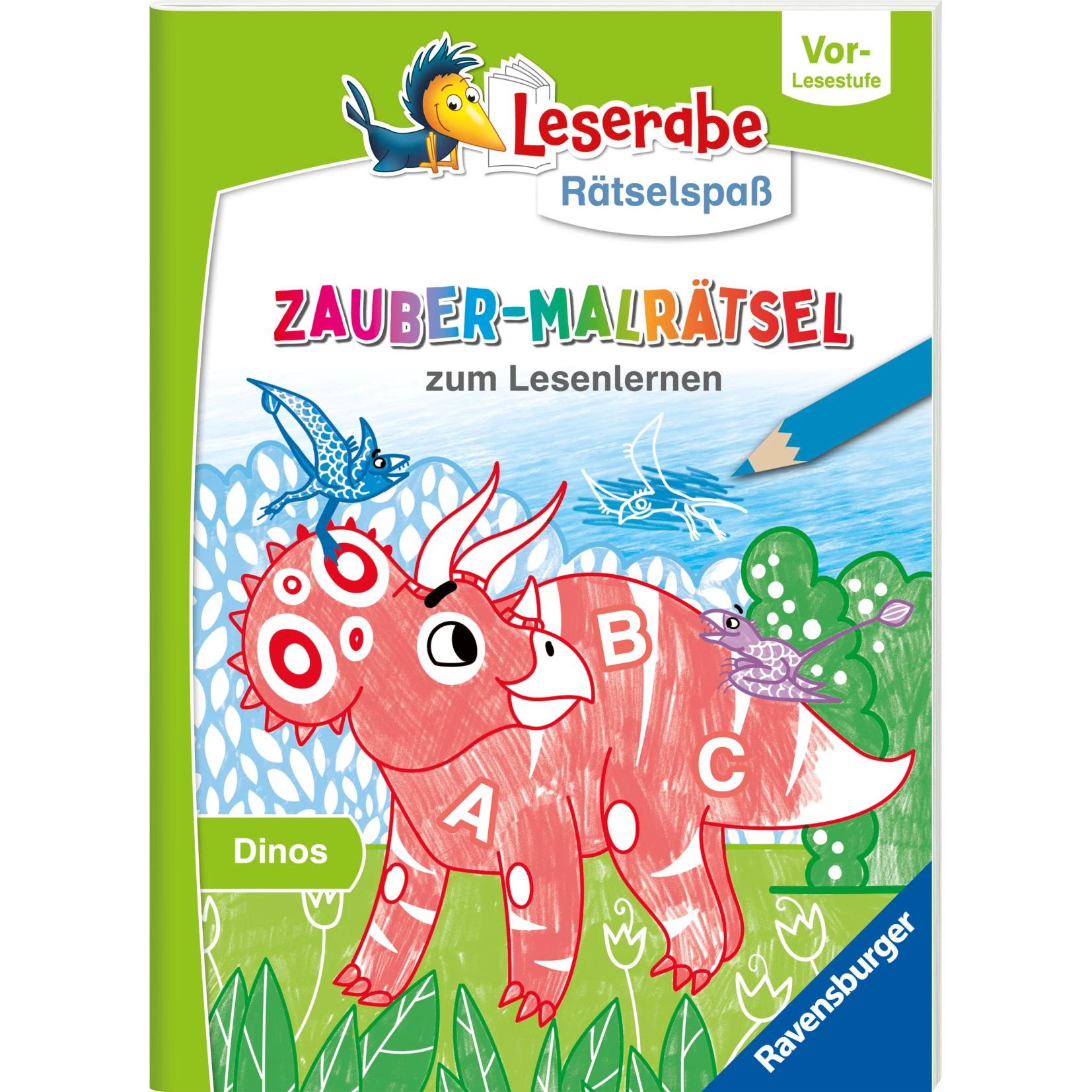 Leserabe Rätselspass Zauber-Malrätsel zum Lesenlernen: Dinos (Vor-Lesestufe), Kinderbücher von Melinda Ronto