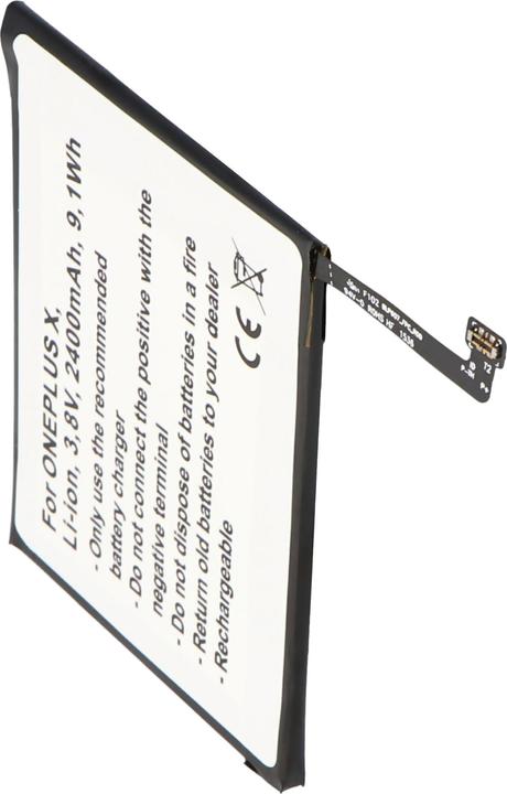 Actual product image AccuCell Akku ONEPLUS X Akku E1000, X OPPO A30, A30 Dual SIM TD-LTE, BLP607