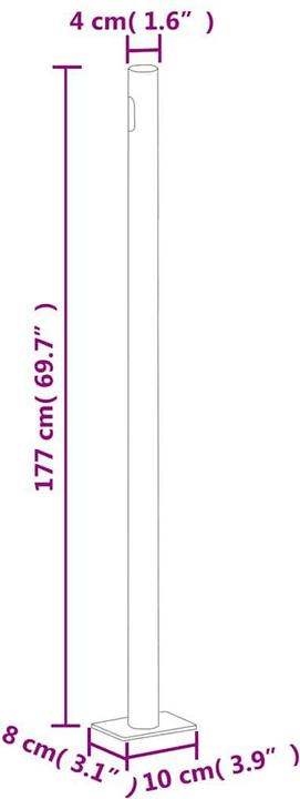 Image du produit vidaXL Auvent latéral (6 m)