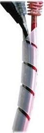 Produktbild Tecline Spiral-Kabelschlauch, 6-60 mm, naturfarben, 10 m Zum Bündeln der Kabel bei PC, TV, HiFi-Anlage usw. (Kabelspiralschlauch, 1000 cm)