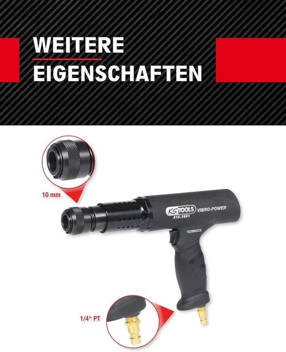 Actual product image KS Tools 515.3881 (Air blast, Chisel hammer)