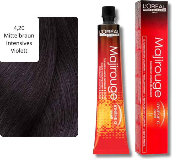 Actual product image L'Oréal Professionnel Majirouge (4.20 medium brown intense violet)
