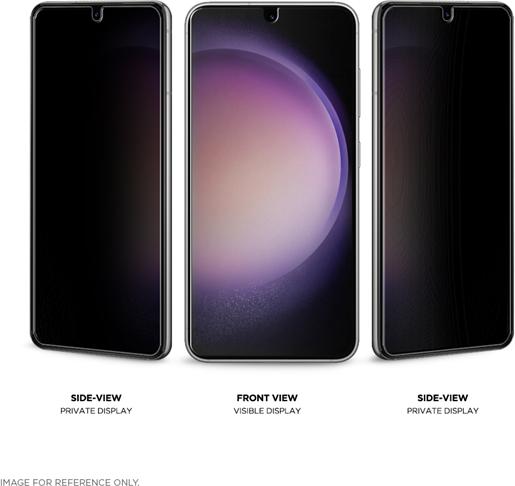 Actual product image Eiger Mountain Glass Black (1 Piece, Samsung Galaxy S23+)