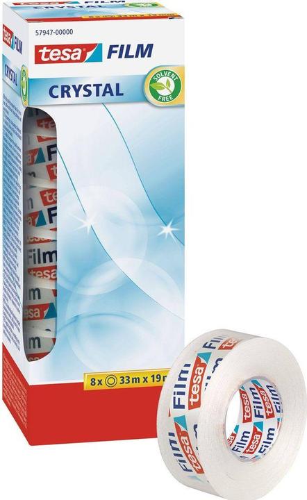 Produktbild tesa tesafilm 8x CRYSTAL Klebeband (19.19 mm)