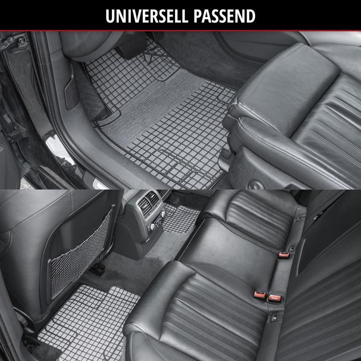 Produktbild Walser Universal Auto-Gummimatten-Set, Automatten 4-teilig zuschneidbar (2 Vordermatten + 2 Rückmatten)