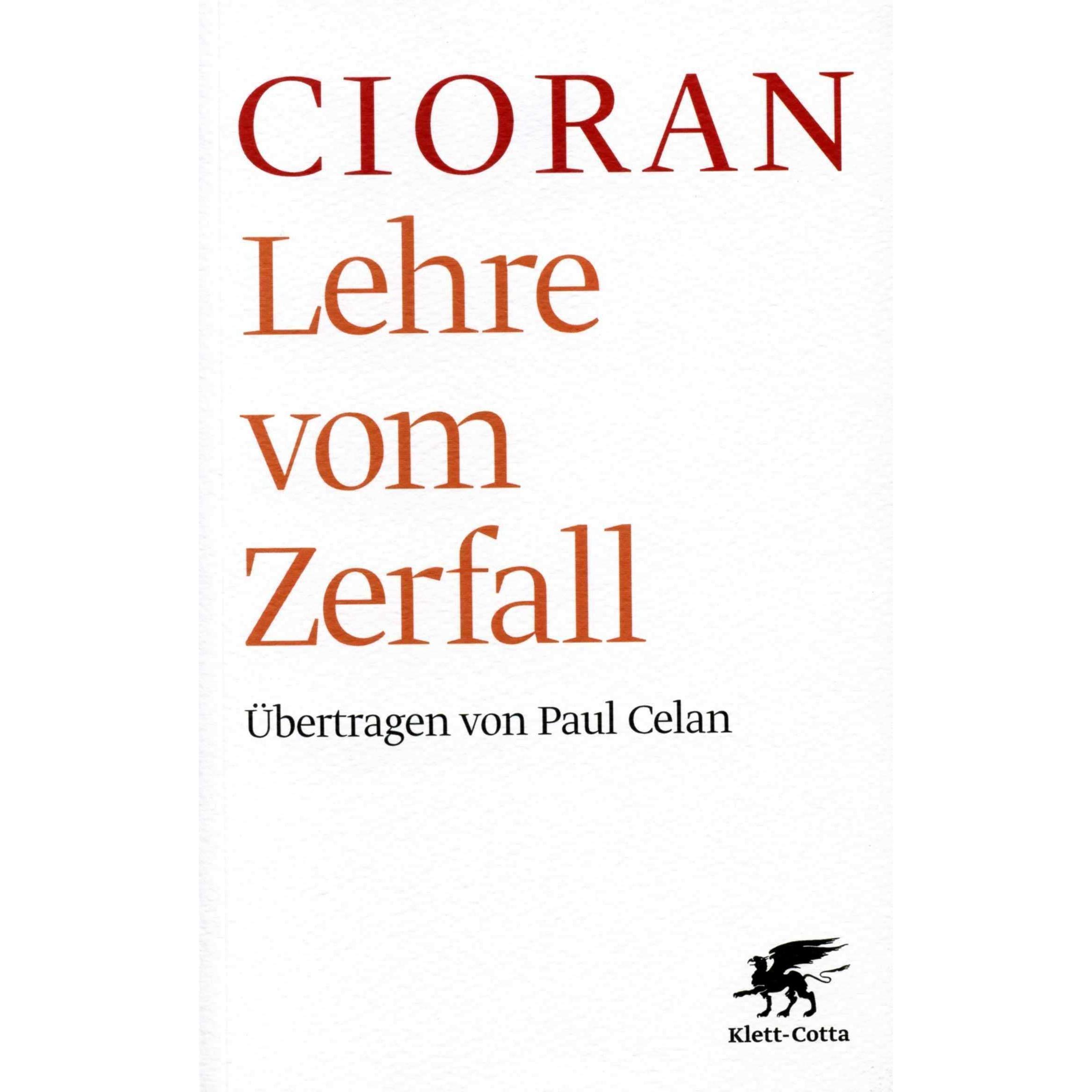 Lehre vom Zerfall, Fachbücher von Emile M. Cioran