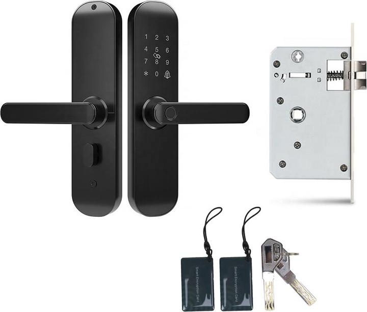 Actual product image PNI Yala Smart Hotel Access SafeHome PTY500BR WiFi, right, access with fingerprint, code, card (Fingerprint, Key, Key card)