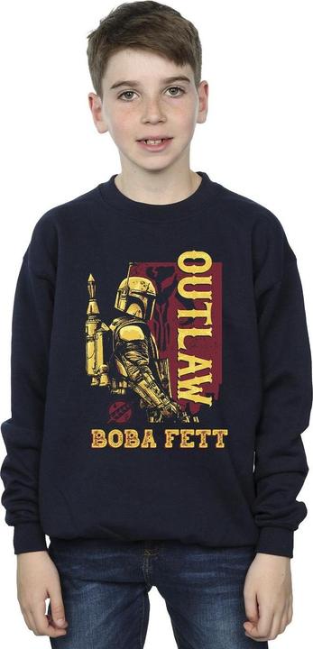 Actual product image Star Wars Boys The Book Of Boba Fett Distressed Outlaw Sweatshirt (116)
