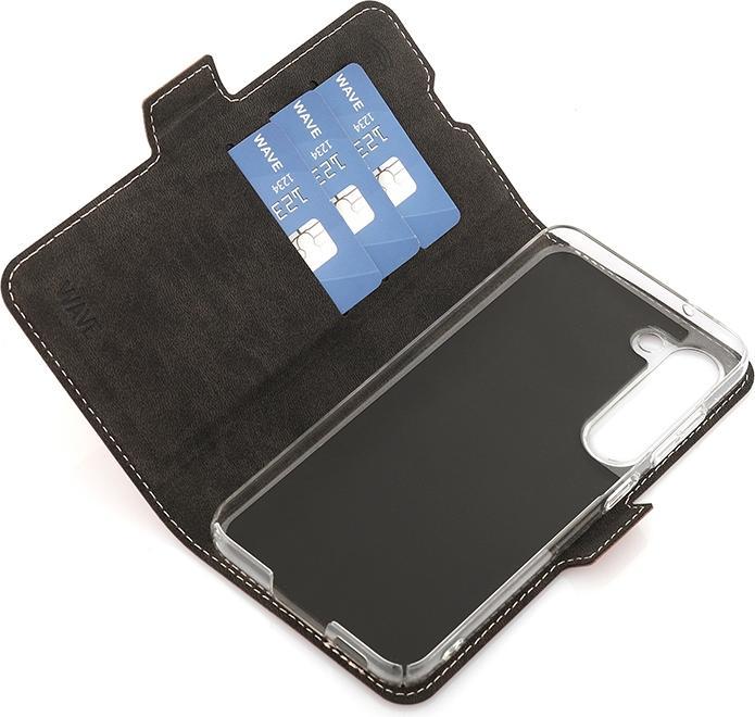 Actual product image Wave BookCase -suojakotelo, Samsung Galaxy S23, ruusukulta (Samsung Galaxy A23 5G)