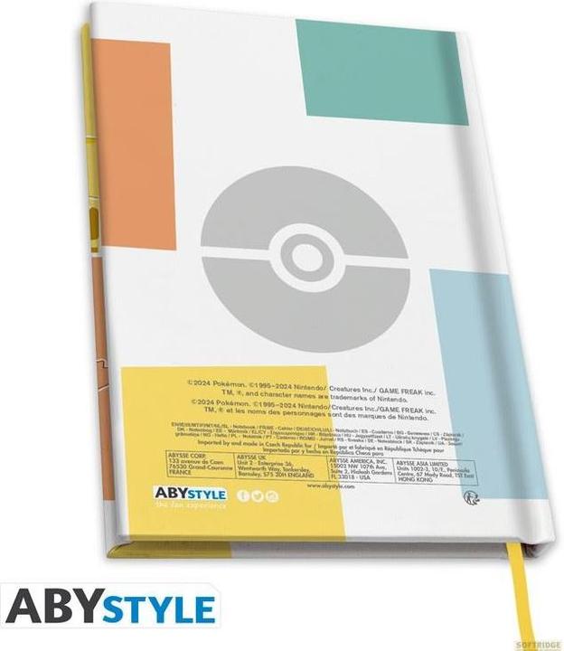 Immagine prodotto ABYstyle Pokemon A5 Notebook: Kanto Starters (A5, Righe, Copertina morbida)