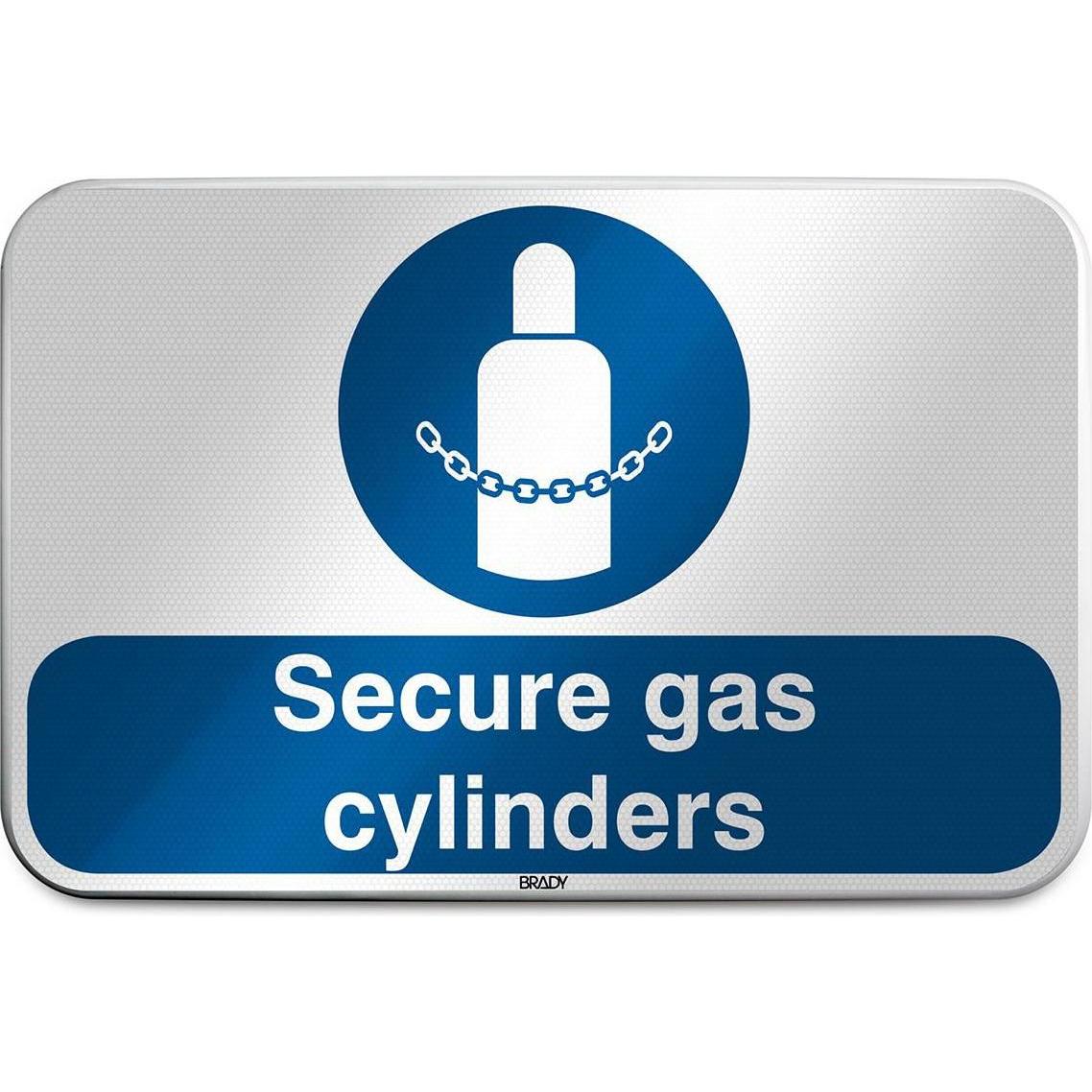 Brady, Etiketten, ISO Safety Sign - Secure gas