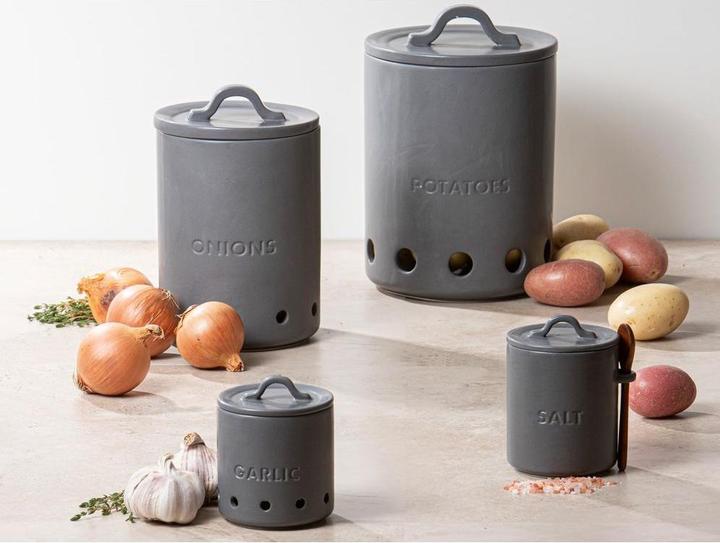 Produktbild Ladelle ESSENTIALS Knoblauch Topf anthrazit 10cm