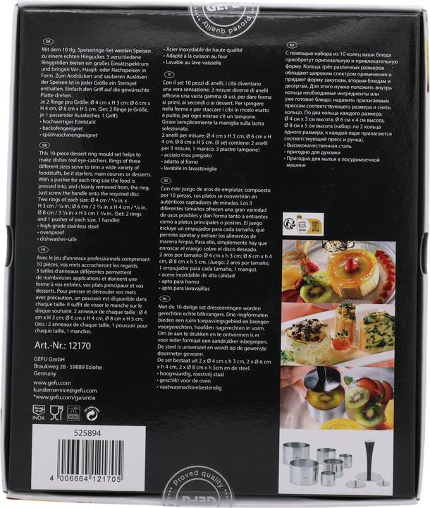 Actual product image GEFU Feed former set