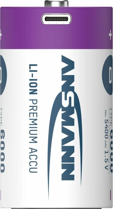 Actual product image Ansmann Premium Rechargeable (2 pcs., D, 6000 mAh)
