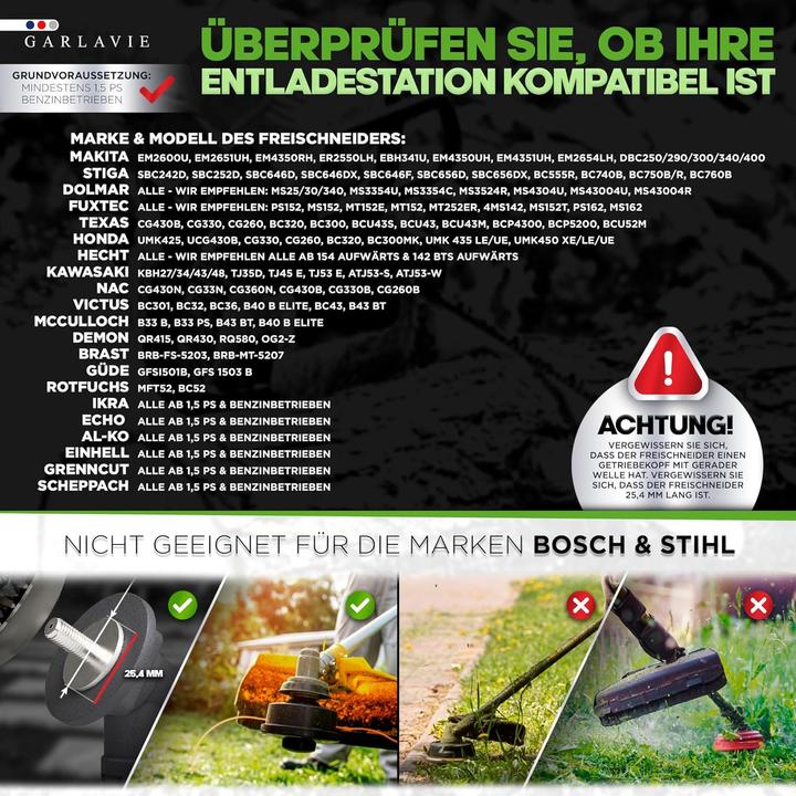 Immagine prodotto Garlavie Decespugliatore per erbacce (Pioniere delle erbacce, Attacco per macchine da giardino)