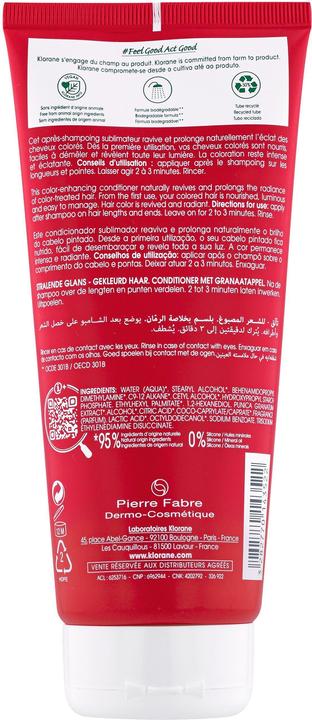 Actual product image Klorane Colour shine care balm with pomegranate (200 ml)