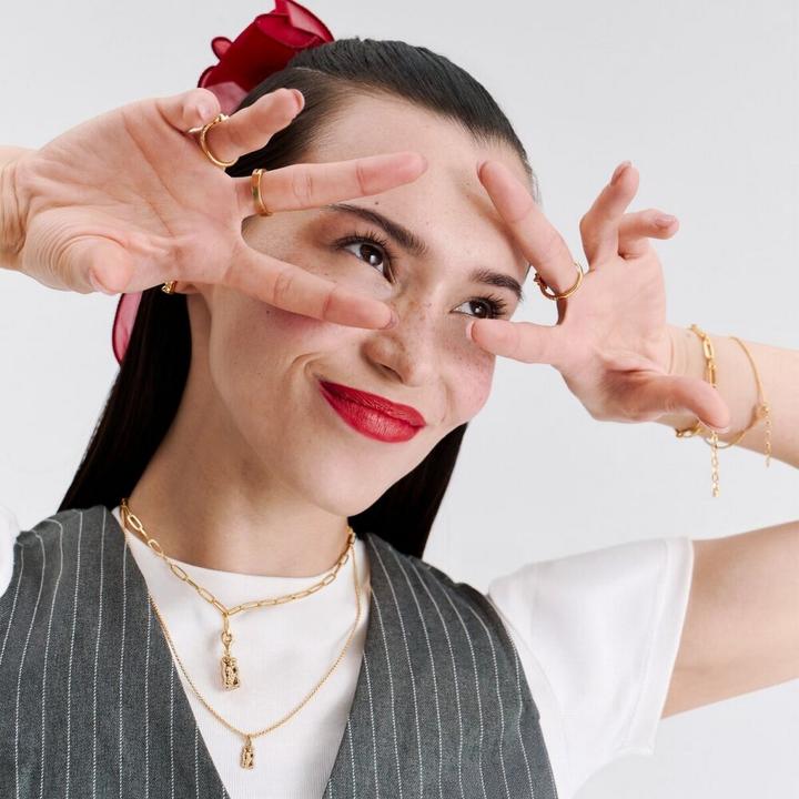 Immagine prodotto Thomas Sabo Armband mit HARIBO Goldbär und Steinen Silber (19 cm, Argento 925)