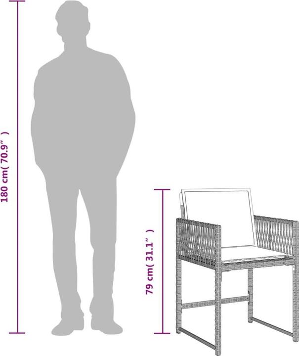Produktbild vidaXL Garten Essgruppe