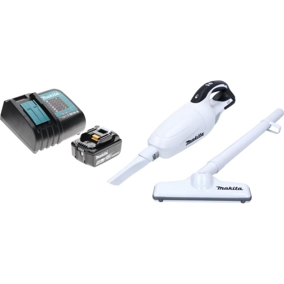 Thumbnail - Makita DCL 181 FRT1 W Akku Staubsauger 18 V Weiss + 1x Akku 5,0 Ah + Ladegerät, Staubsauger, Weiss