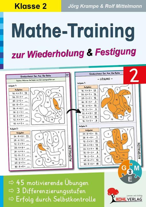 Produktbild Mathe-Training zur Wiederholung und Festigung / Klasse 2 (Deutsch)