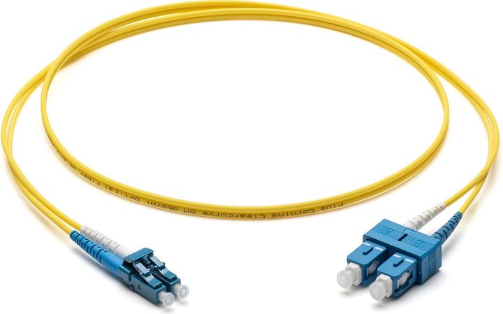 Immagine prodotto Corning Cavo patch in fibra ottica 2x 2,0 mm - monomodale duplex: da LC UPC Duplex a SC UPC Duplex, 1 m (Gel (1 m)