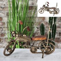 Cepewa Motorrad, antik gold, klein, ca. 31x20cm