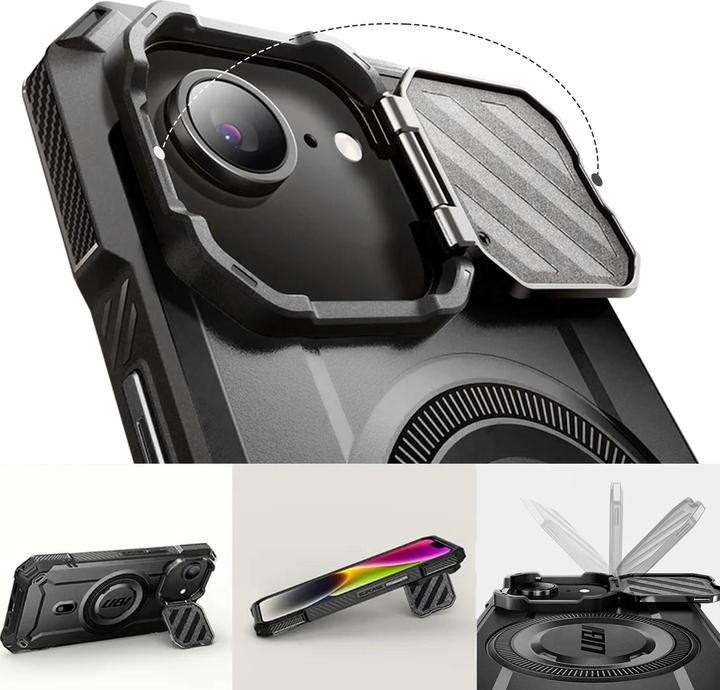 Actual product image Supcase - Unicorn Beetle XT MagSafe - iPhone 16e - Black (Apple iPhone 16e)