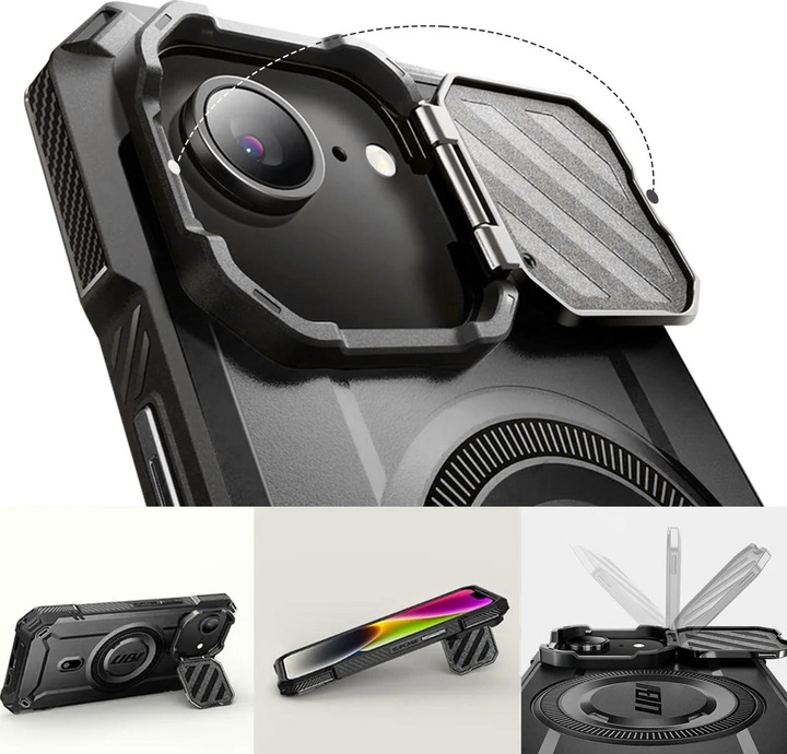 Actual product image Supcase - Unicorn Beetle XT MagSafe - iPhone 16e - Black (Apple iPhone 16e)