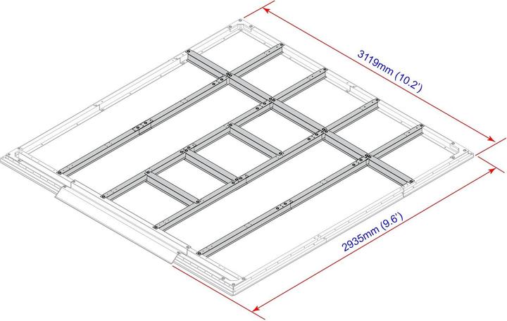 Produktbild Duramax Unterkonstruktion Bodenrahmen 294 x 312