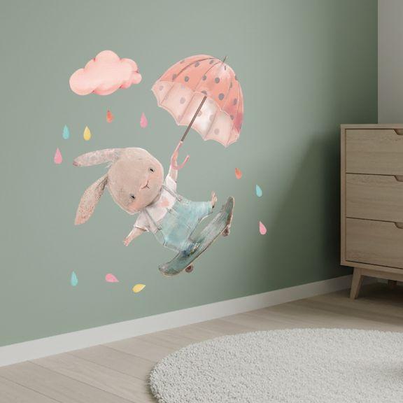 Image du produit Konjac Sponge ROOM Decor SIPO-WS63038 NAKLEJKI NA ŚCIANĘ KRÓLIK DESKROLKA