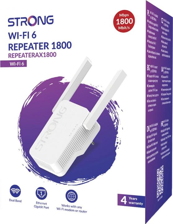Actual product image Strong REPEATERAX1800 REPEATERAX1800 (1201 Mbit/s, 574 Mbit/s)