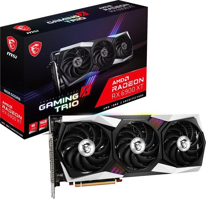 Actual product image MSI Radeon RX 6900 XT Gaming X Trio 16G (16 GB)