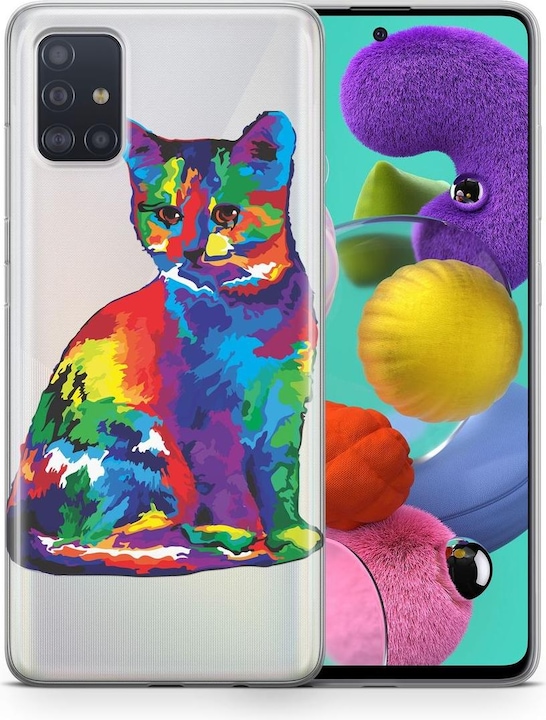 Colourful cat