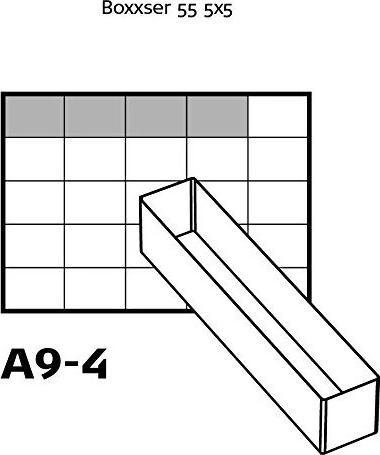 Actual product image Raaco Compartment insert 55 4xA9-4