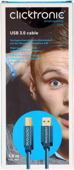 Image du produit clicktronic Câble USB 3.0 (1 m, USB 3.0)