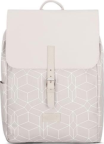 Produktbild Only-Bags.Store Rucksack Small Beige Pattern - Ida - Kleiner Rucksack für Freizeit, Uni oder City - Mit Laptopfach (10 l)