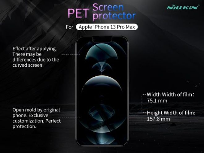 Actual product image Nillkin Matte Series Protective Film (1 Piece, Apple iPhone 13 Pro Max)