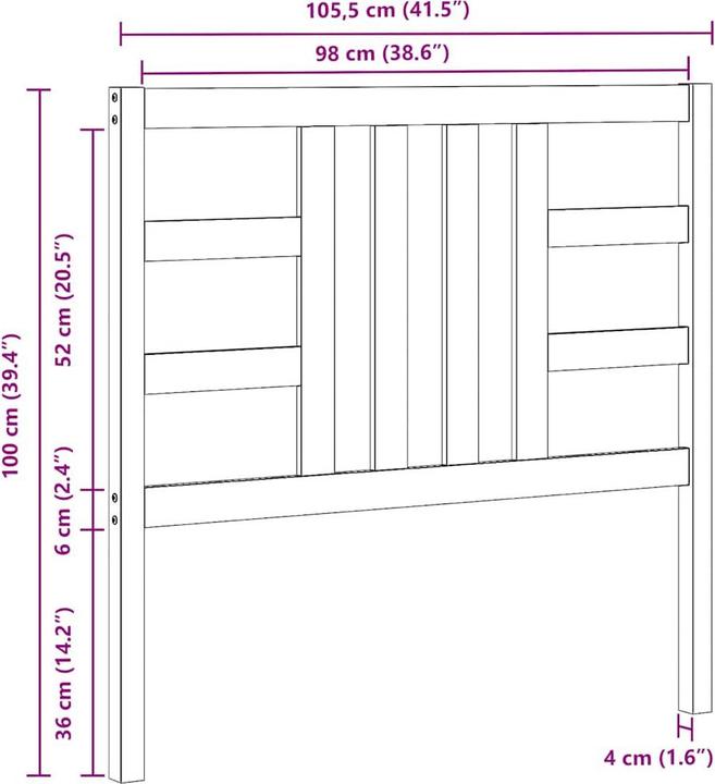 Immagine prodotto vidaXL Lior (106 x 4 x 100 cm)