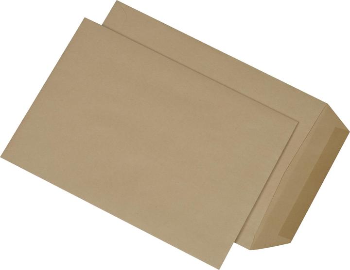 Produktbild Mailmedia Versandtaschen B5 nassklebend, ohne Fenster,90 g-qm natron braun, Eigengewicht: 9,4 g (3... (500 x)