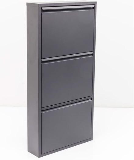 Produktbild Kare Design Schuhkipper Caruso 3-er Anthrazit (50 x 14 x 103 cm)