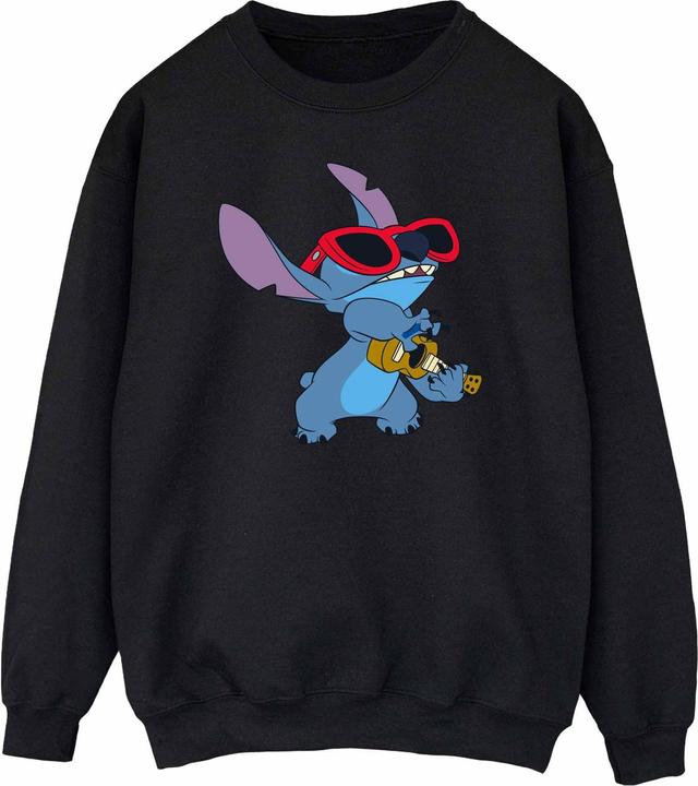 Actual product image Disney Mens Lilo And Stitch Guitar Sweatshirt (L)