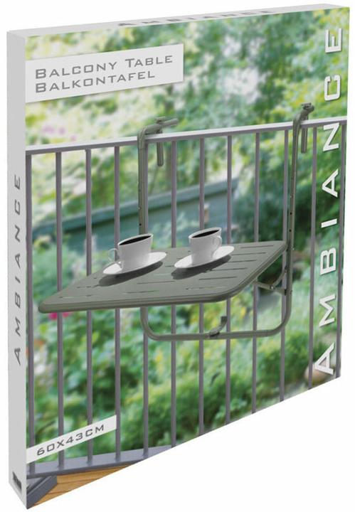 Image du produit H & S Collection Table suspendue pour balcon (40 cm)