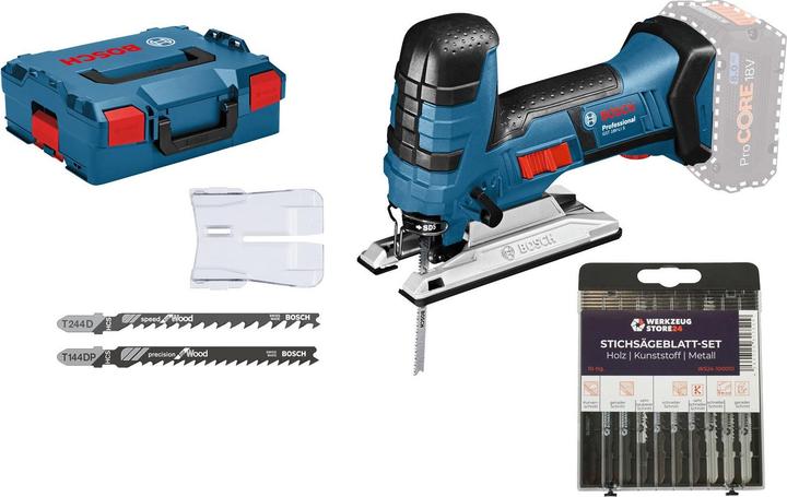 Bosch Hausgeräte Bosch Akku-Stichsäge GST 18V-LI S Solox inkl. Stichsägeblatt-Box Holz/Metall in L