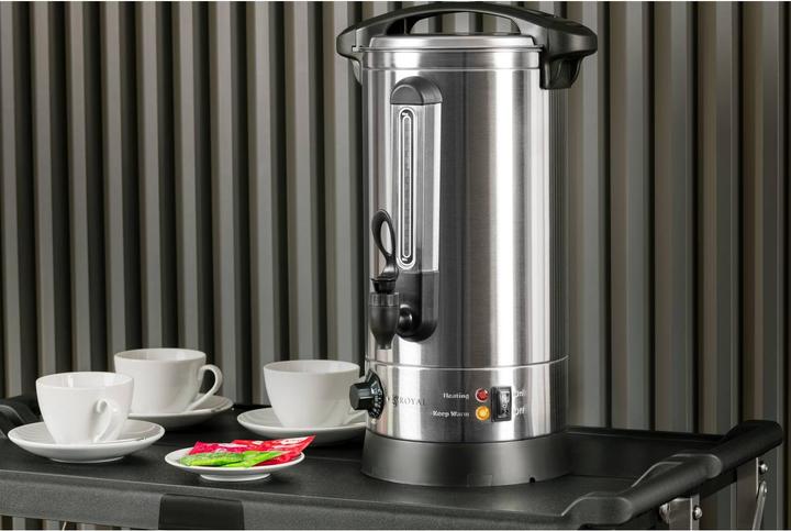 Produktbild Royal Catering Wasserkocher Edelstahl 8,7 Liter doppelwandig 1500 W Warmhaltefunktion