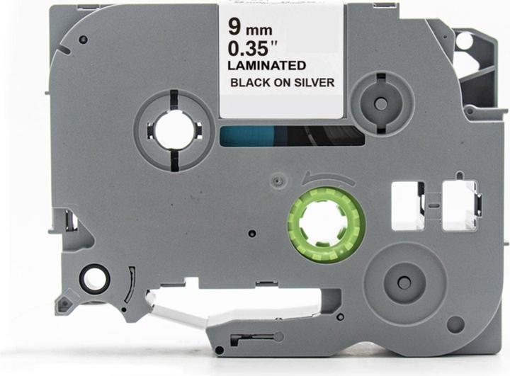 Produktbild Hermex Alternatives Etikettenband zu Brother TZe-921 Beschriftungsband (0.90 cm, Silber)