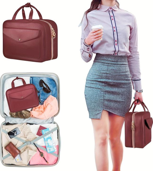 Image du produit Only-Bags.Store Trousse de toilette, sac de 9 litres avec poignée en métal, grands sacs à cosmétiques, plusieurs (9 l)