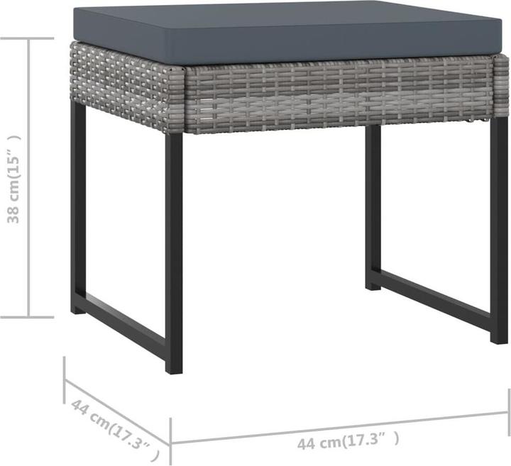 Produktbild vidaXL Garten-Essgruppe (109 x 109 x 72 cm)