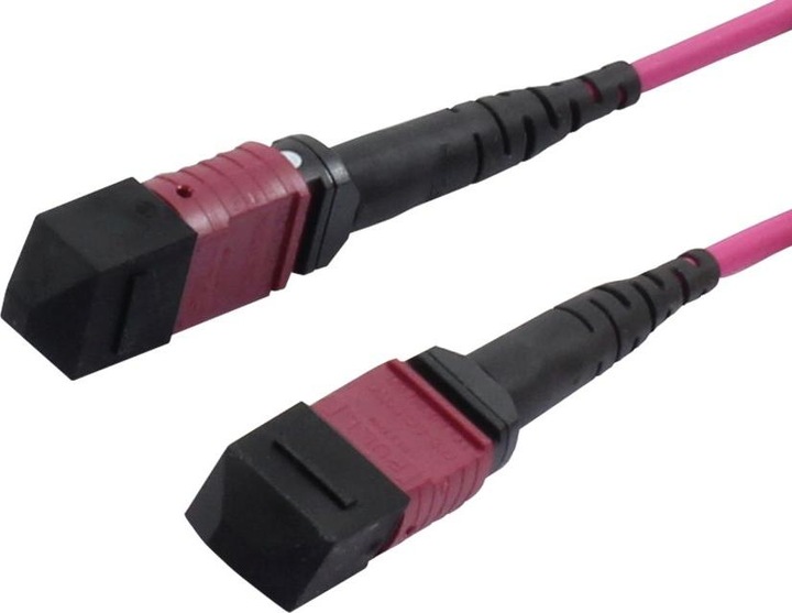 Produktbild Synergy 21 lwl-mtp-female patchkabel om4 lowloss(elite) 12 faser typ b crossed erika-violett 0.5m. (S/UTP, CAT6, 0.50 m)