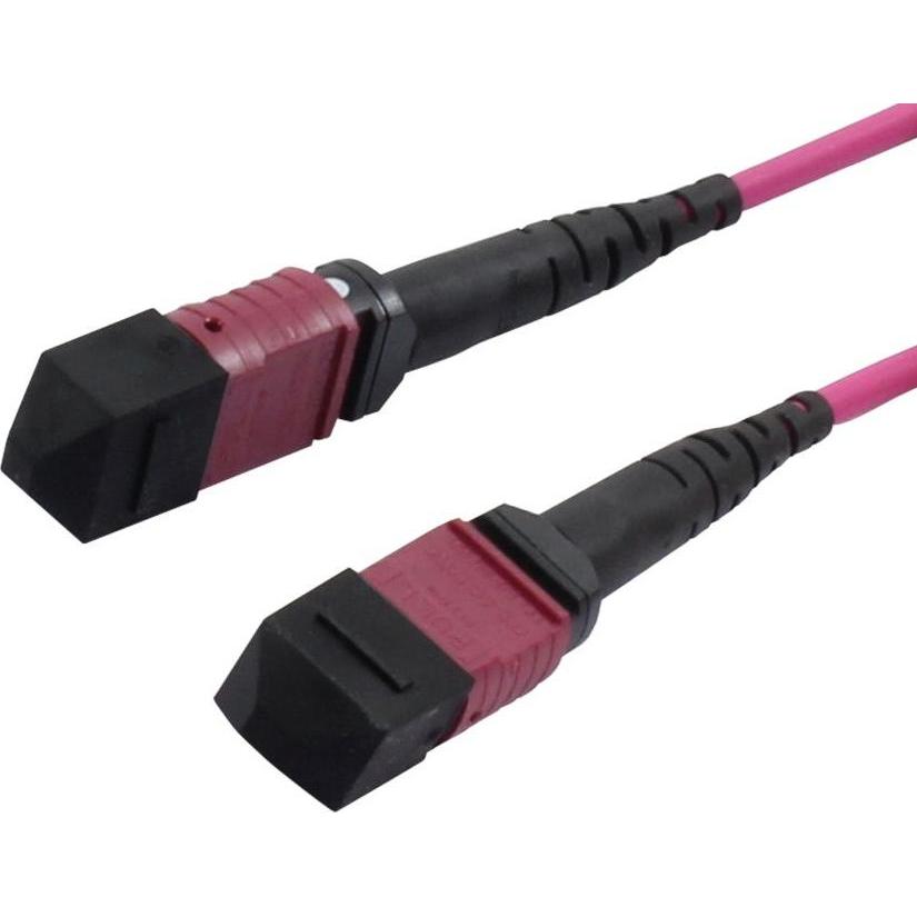 Thumbnail - Synergy 21 lwl-mtp-female patchkabel om4 lowloss(elite) 12 faser typ b crossed erika-violett 0.5m. (U/FTP, CAT6, 0.50 m)...