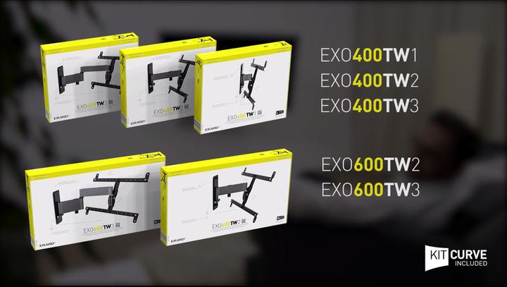 Actual product image Erard EXO 600 TW2 (Wall, 35 kg, 40" - 75")